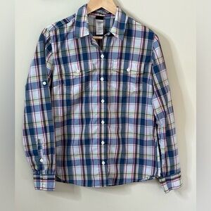 Patagonia Lightweight Plaid Button Down Long Sleeve Size 6 Runs Small